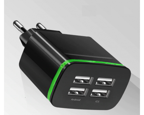 Зарядное устройство с 4 портами USB 
